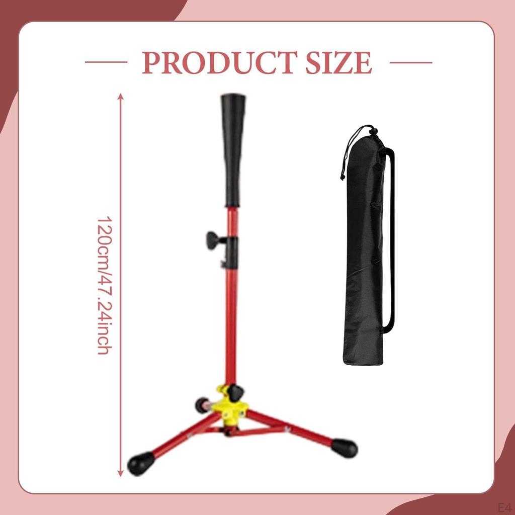 Batting Tee Adjustable Height Baseball and Softball Practice Equipment Adults
