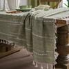 Tablecloth, Cotton and Linen Anti-wrinkle and Anti-fading Embroidered Tablecloth, Rectangular Tablecloth, Tabletop Decoration