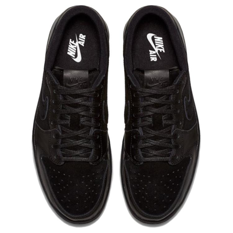 Air Jordan 1 Retro Low OG Premium Triple Black Men Sneakers Black-Black 919701-010