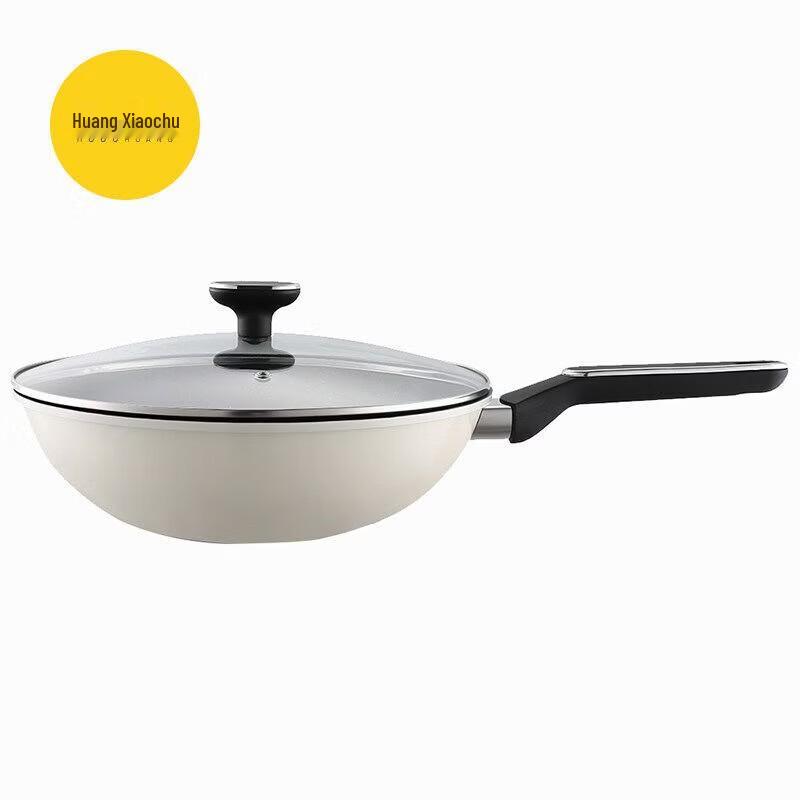 NOOBHUANG Non-stick Refined Iron Wok
