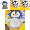 Little Penguin Cartoon Plush Girls Backpack With Interior Pocket For School