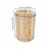 Traditional Round Beehive Handmade Wooden Barrel Fir Wood Bee for Beekeepers,