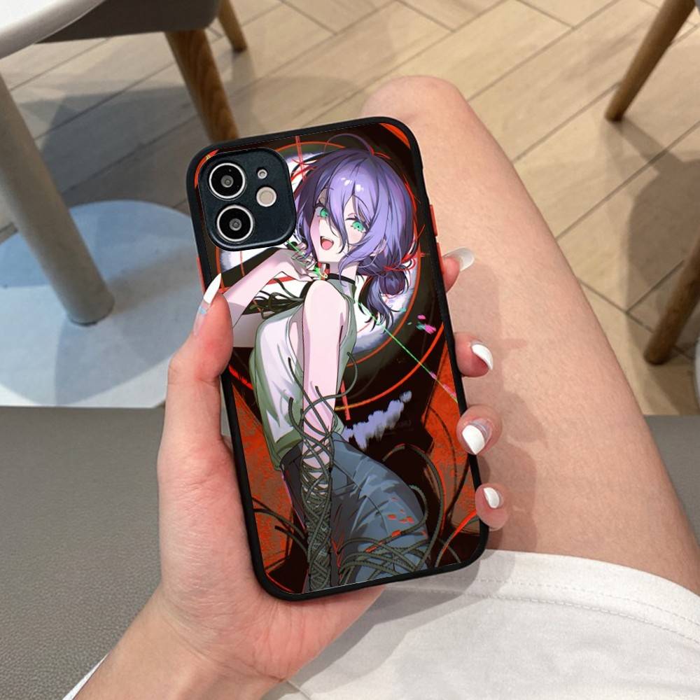 Anime Chainsaw Man Reze Arc Handyhülle Für IPhone 11 12 13 14 15 16 Pro Plus X XS MAX Mattes Bumper Stoßfeste Hülle