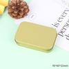 1PCS Small Empty Metal Tin Silver Black Rectangular Flip Storage Box Case Organizer for Money Coin Candy Key Container Jar Cans