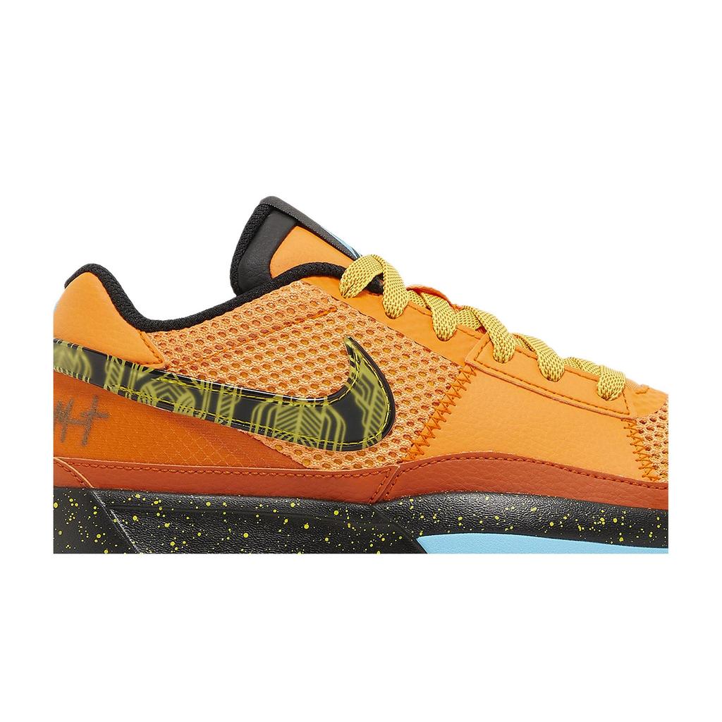 Nike Ja 1 SE Grade School 'Bright Mandarin' (Unisex) Bright Mandarin / Opti Yellow / Black / Baltic Blue Kids' Basketball Shoes FB8977 800