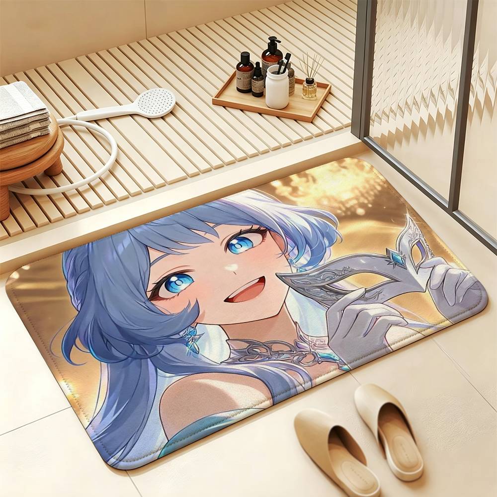 N-Nejire My Hero A-Academia Soft Comfortable Short Plush Rug Carpet mat Anti‑Slip Floor Mat Machine Washable Home Decor