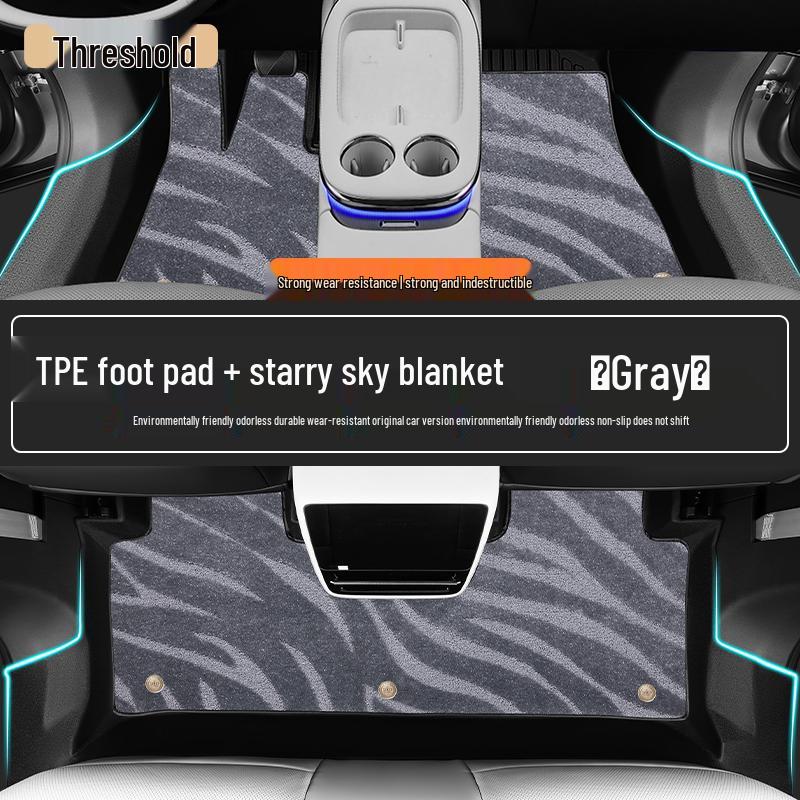 Compatible TPE Floor Mats for 26 BYD Song L DMI Models – Full Coverage, Custom EV Car Accessories