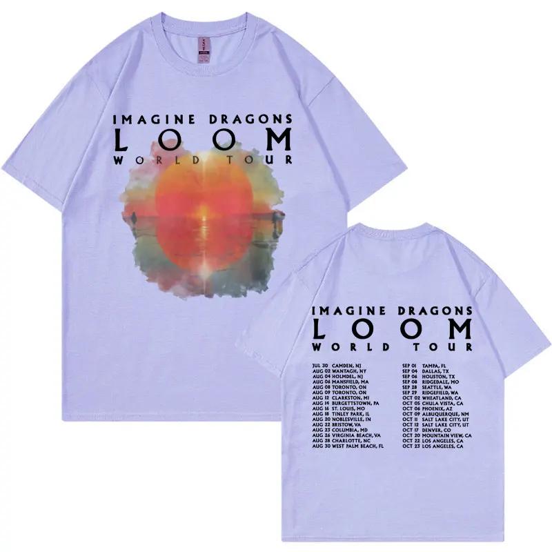 Loom 2024 Tour T Shirt Imagine Concert Dragons 2024 New Album Tshirts Men Women Fashion Vintage Short Sleeve Tshirt Streetwear