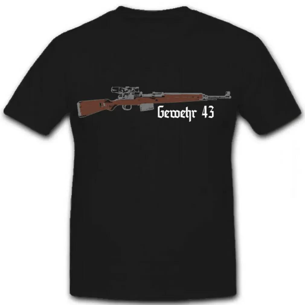 Gewehr 43 Mauser Caliber Semiautomatic Rifle T Shirt Summer 100 Cotton Mens Tshirt Casual ONeck Short Sleeve Tshirt New