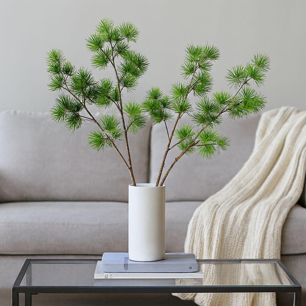 Plastic Artificial Pine Branch Luxury Fake Plants Pine Trees Plants  Home Decoration