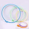 Candy-Colored Adjustable Plastic Embroidery Hoop for DIY Cross-Stitch & Punch Needle
