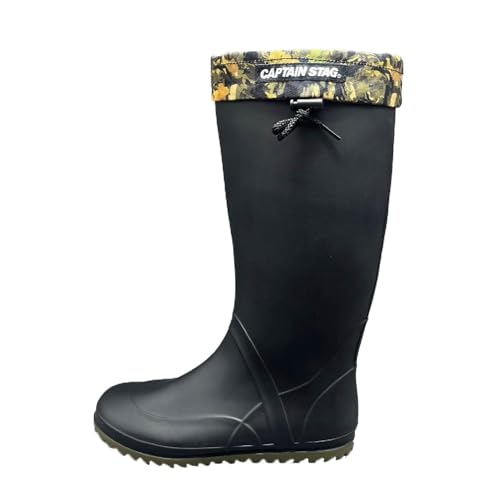 Fukuyama Rubber Captain Stag Work Shoes #Roll-Up Rain Boots Black x_l 2E