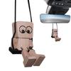 Car Mirror Swinging Ornament Funny Wooden Leg Shaking Men Figurine Car Interior Rearview Mirror Decoration for Vehicles Trucks
