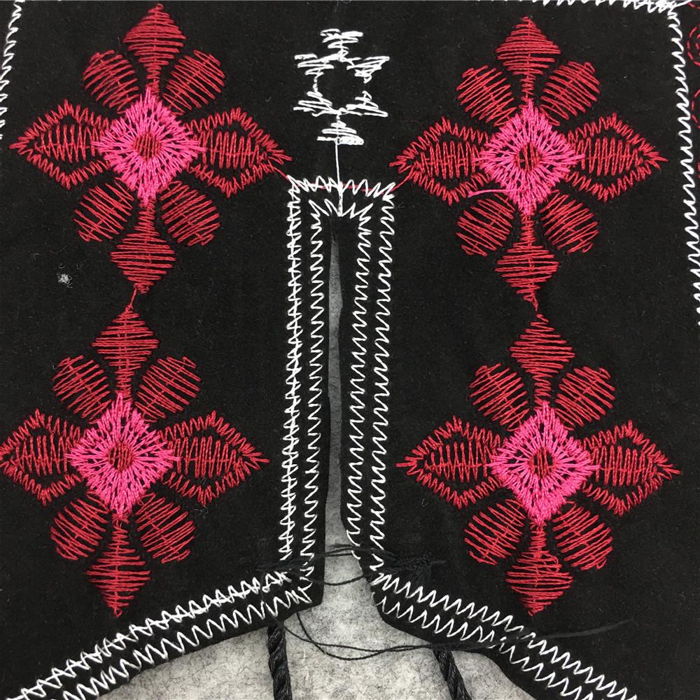 Embroidered Polyester Colored Lace Collar Ethnic Style Diy Lace-Up Lace Fake Collar Dress Accessories