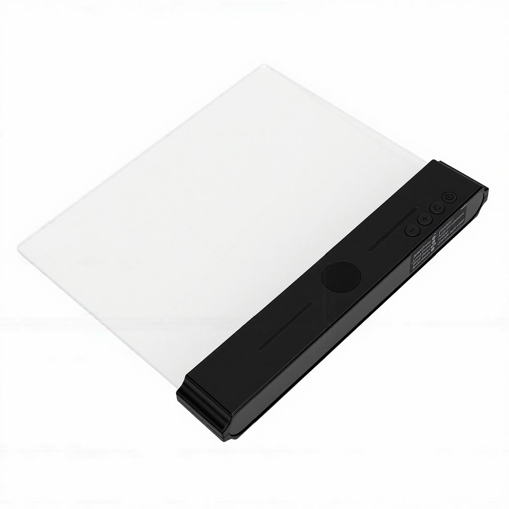Flat Book Light Eye Caring Rechargeable LED Flat Reading Light with 3 Colors Timer for Studying Working