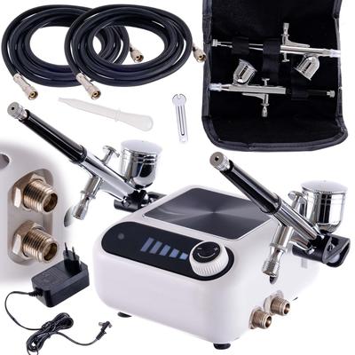 Compressor For Airbrush 2 Airbrushes Nozzle 0.3Mm Auto Stop