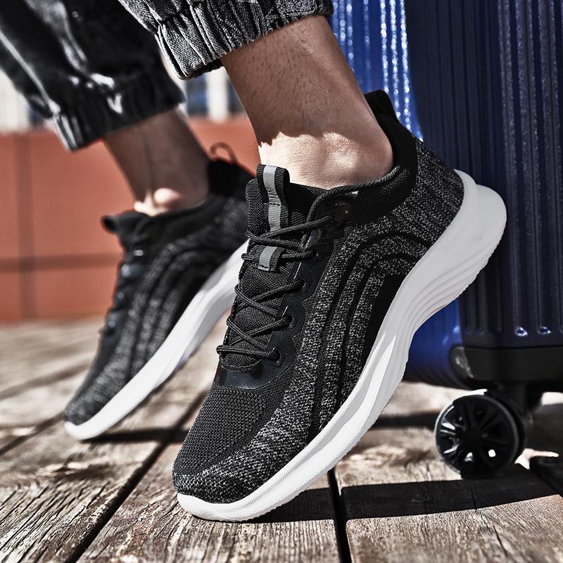 Men 'S Outdoor Running Shoes Soft Sole Breathable Men 'S Sports Shoes Lightweight Comfortable Fashion Men 'S Shoes All -Match