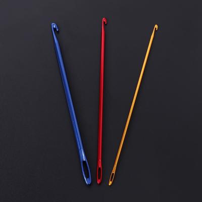 Afghanische Häkelnadel aus Aluminium, Stricknadel, Handstrickwerkzeug mit Einfädelloch