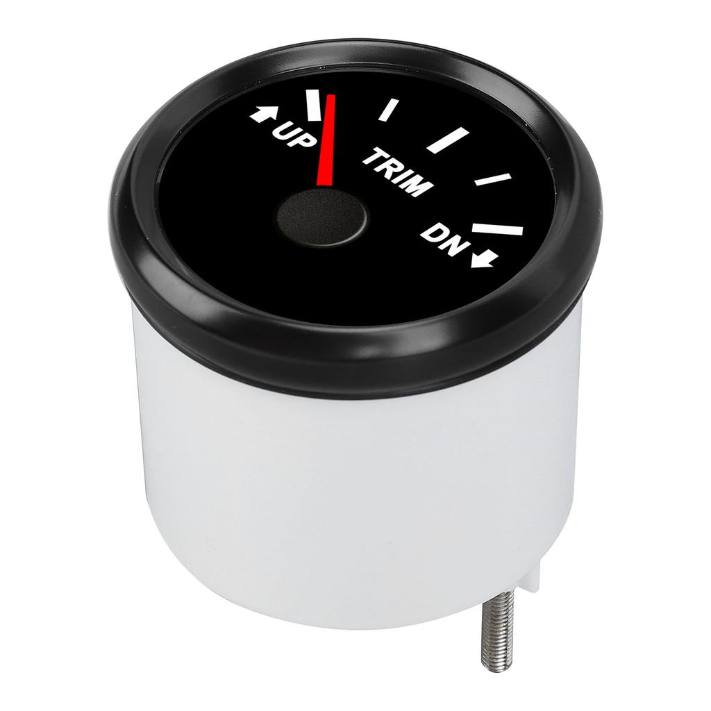 52MM Boat Trim Gauge High Accuracy IP67 Waterproof Stainless Steel 316L Bezel Anti Fog Glass for Yachts Marines 9 to