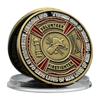 Volunteer Firefighters Challenge Coin Honor Badge Bronze Medal Commemorative Medal Home Decoration Festival Gift Souvenir