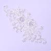 1Pcs Beaded Flower Embroidery Fabric Patches Crystal Applique Scrapbooking Motif Badges for Clothes Sewing