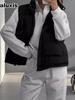 Wind  Autumn Winter New Fashion Trendy Little Pepper Street Knockout Thick Warm Vest Sleeveless Cotton Coat Jacket