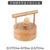 Portable Handmade Bamboo Carry Snack Cake Basket Desktop Refreshment Box Dried Fruit Tray Storage Fruit Snack Dessert Plate