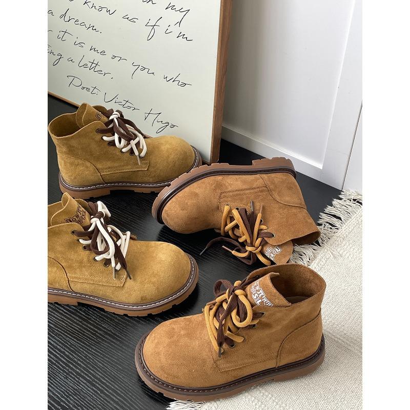 Autumn new retro platform Martin boots heightening versatile short boots 5952