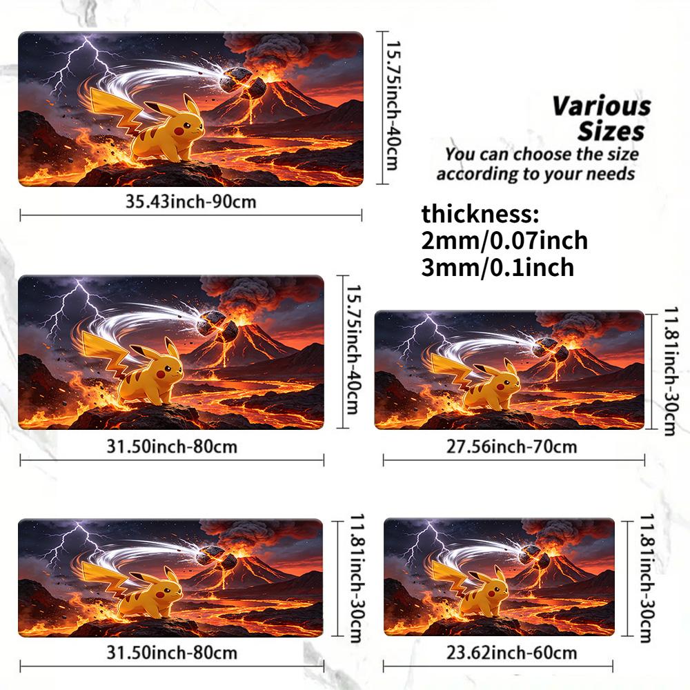 Starter Trio Charmander Bulbasaur Squirtle Large Gaming Mouse Pad 30x80x0.2cm