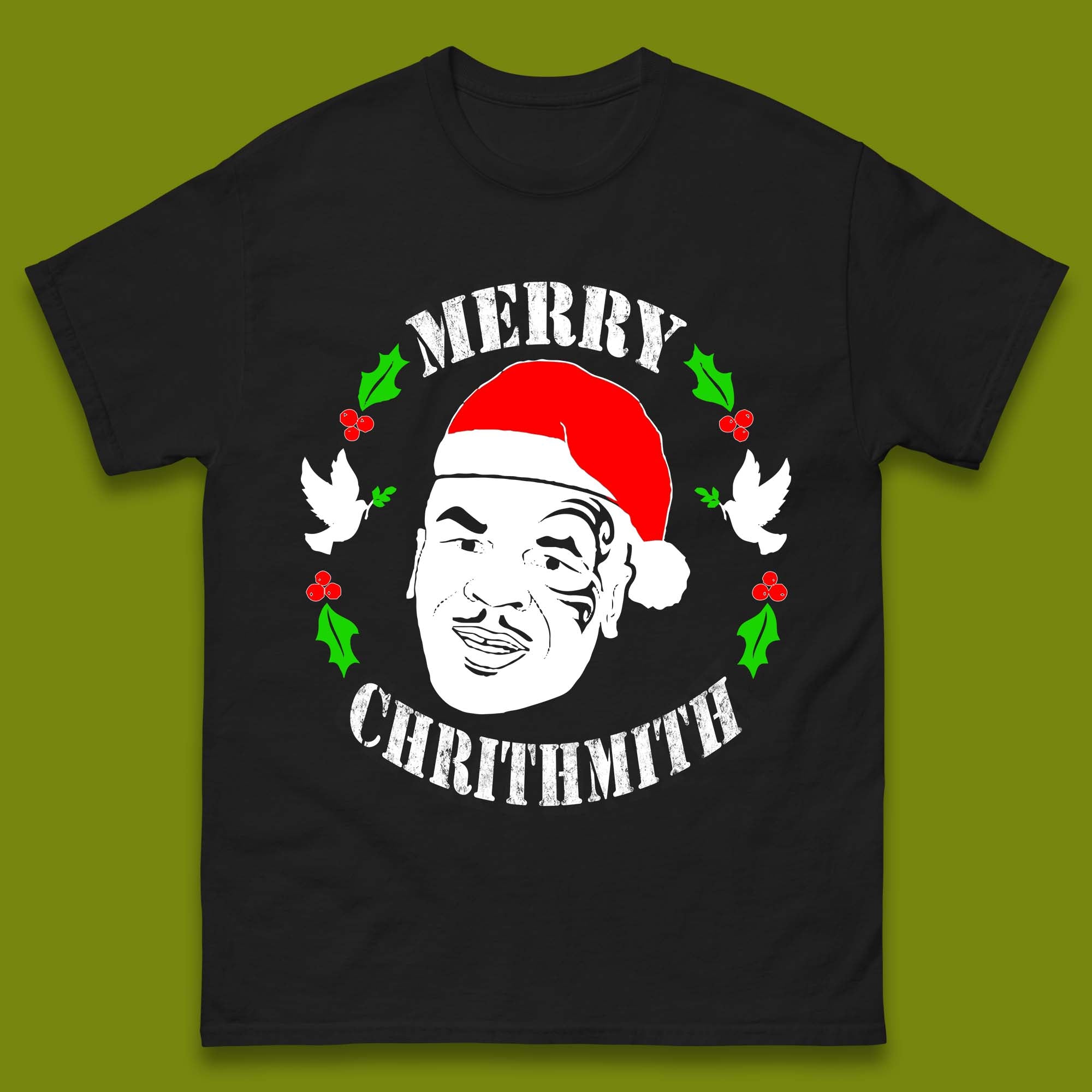 Merry Chrithmith Mens T-Shirt Womens Tops Tees M