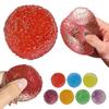 Mochi Simulated Transparent Ice Ball Maltose Squishy Fidget Toy Slow Rebound Blue Anti-Stress Anxiety Relief Sensory Toy