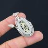 Sisters Day Deal Sterling Silver Oval Dalmatian Jasper Gemstone Handmade Pendant