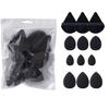 12-Piece Solid Color Makeup Sponge Set: Puff, Thumb Puff & Mini Puff