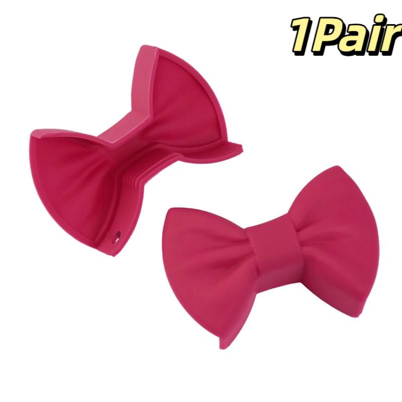 Kjøkkenklemme Anti skålding Sklisikkert håndtaksdeksel Kreativ matlaging Ovnhanske Gryteklips Kjøkken Gadgets Bueform Design Sløyfe