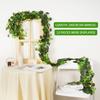 12PCS Artificial Plants Home Decoration Fake Vine Greenery Room Decoration Green Leaves Wall Liana Ivy Decorative Creeper Foliag