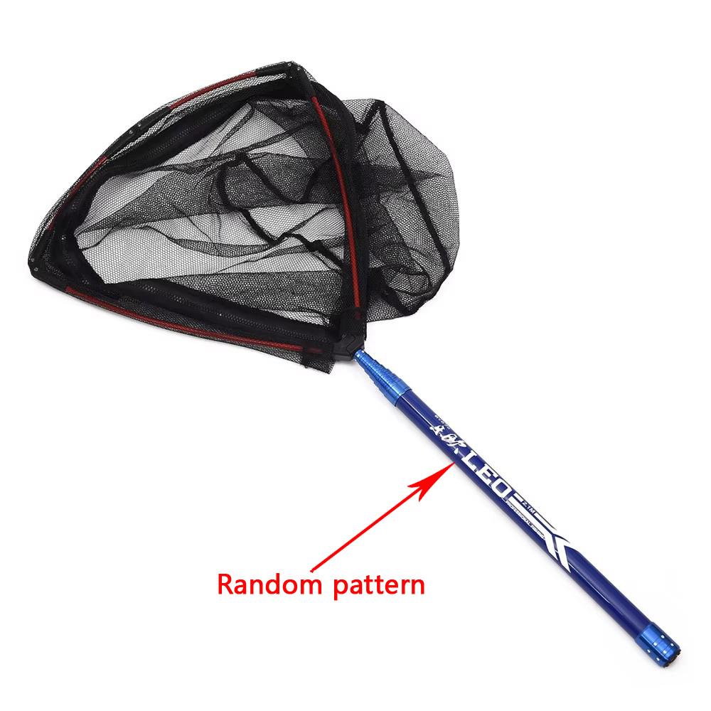 210 cm Lätt Teleskopisk Håv för Fiskefångst Positioneringslängd Aluminiumlegering Utfällbart Handtag för Fångst av Stor Karp 260319