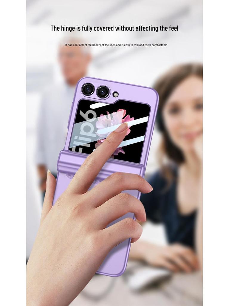 Samsung Z Flip6 Magnetic Pen Case: Stylish Holder with Foldable Screen Protection and Durable Hard Shell