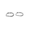 Geometric Square Open Ring Set: Women's Cold Style Adjustable Index Finger Ring with a Neutral, Plain Band Design.