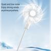 Sommer im Freien und auf Reisen USB-wiederaufladbarer Handventilator Leise Kühlung Power Bank Kabellose Mini-Play-Plug-Fans
