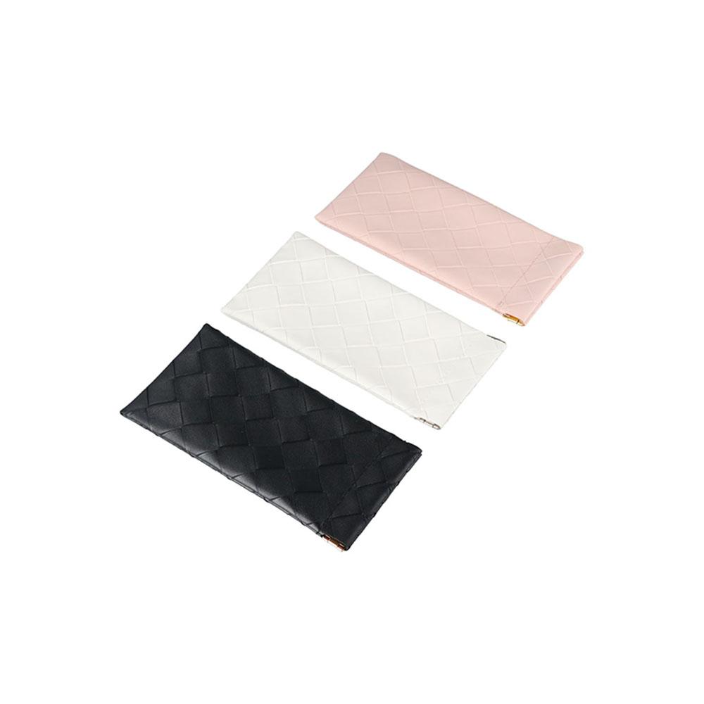 

Woven Automatic Closed Sunglasses Case Solid Color Sunglass Storage Bag Jewelry Packing чорний