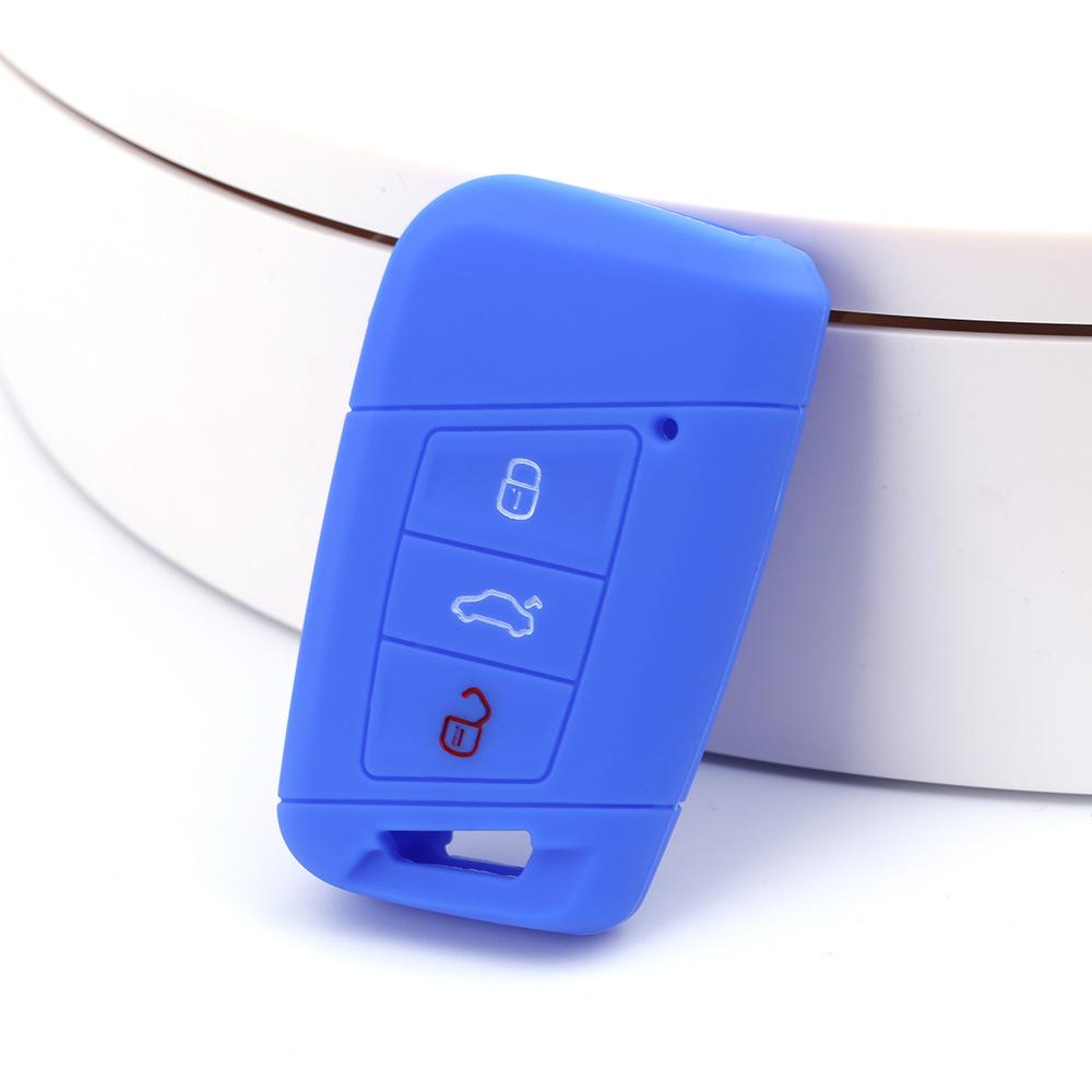 Suitable for Volkswagen CC Weilan 3-button Silicone Key Bag Magotan B8 Passat Arteon Key Cover Remote Control Cover