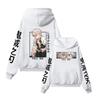 Autumn Winter Anime Hoodie Shinazugawa Sanemi Print Hooded Oversize Fleece Clothes Casual Loose Harajuku Unisex Sweatshirt