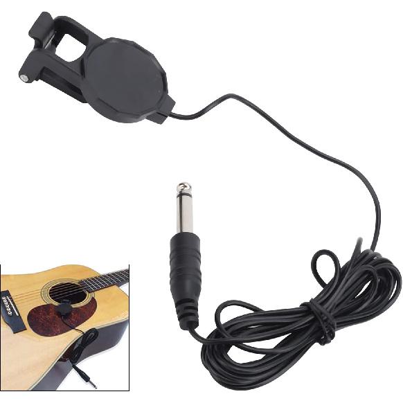 Clip On Pickup Microphone High Sound Quality, Portable, ABS and Metal Material for Violin Acoustic Guitar Ukulele