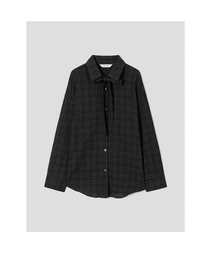 8SECONDS Check Pattern Shirt Black