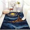1PC Lighthouse and Dreamy Moonlight Pattern Rug Carpets for Bedroom Living Room Sofa Mat Creative Door Mat Cloakroom Home Decor