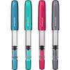 MOONMAN T1 Handmade Resin Fountain Pen, Large Capacity Piston Filler, Fine Nib with Aluminum Alloy Barrel