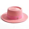 New Summer Straw Sun Hats for Women Ladies Fashion Flat Brim Ribbon Beach Hat Travel Dress Cap Chapeau Femme