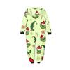 Parent-Christmas Printed Parent-Child Hooded Zip One-piece Homewear