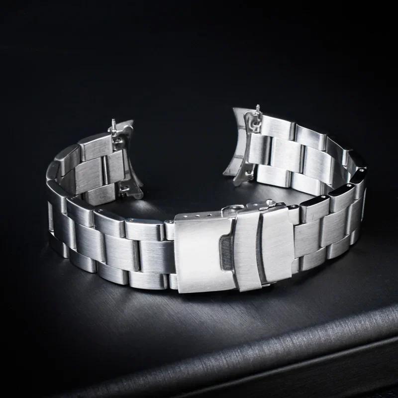 Para Casio Duro MDV-107-1A MDV-106 Pulseira Marlin Substituição Mergulho Metal Extremidade Curva Pulseira de Relógio de Aço Inoxidável 22mm
