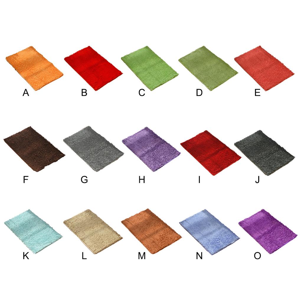 Absorbent Bathroom Mat - Soft Texture Machine Washable No Loose Thread Floor Mat Bath Mat Bath Rug